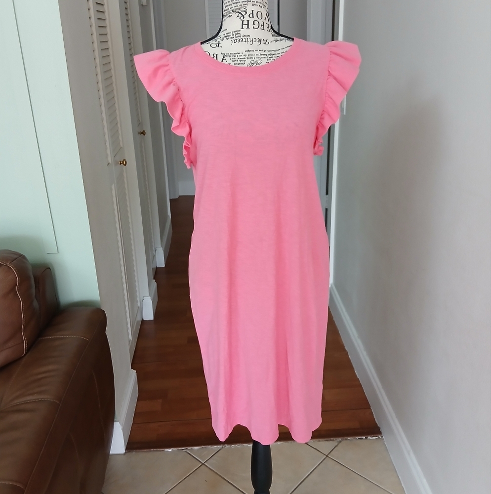 Nation Ltd Elliot Ruffle‎ Dress In Pink - Picture 3 of 12
